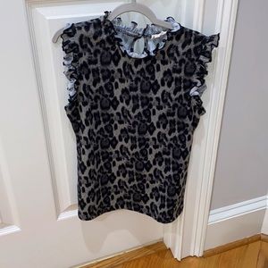 HAYDEN GIRLS super cute cheeta print nice top